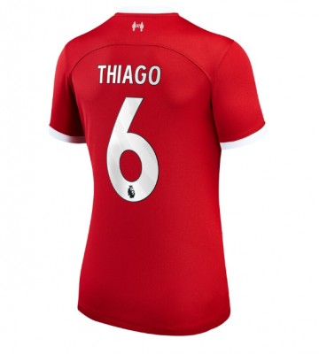 Liverpool Thiago Alcantara #6 Primera Equipación Mujer 2023-24 Manga Corta